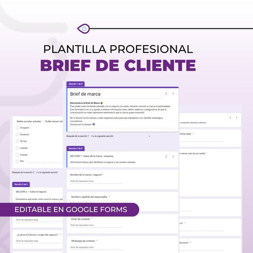 Plantilla Brief de cliente
