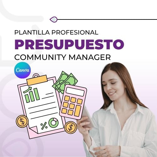 Presupuesto para Community Manager - Canva editable