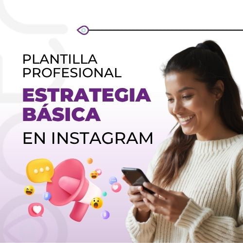 Presentación de estrategia básica para Instagram - Editable en canva