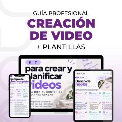 Kit para crear y planificar videos